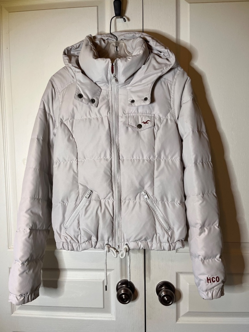 Hollister Puffer Jacket - Stone